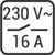 Максимальное напряжение 230В / Максимальный ток 16А 